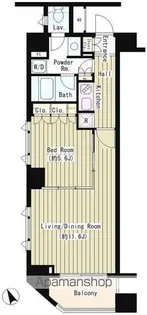 東京都中央区日本橋堀留町2丁目【マンション】の間取り