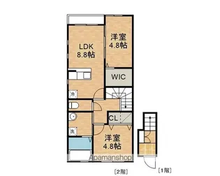 ベルチェリーY【2階】の間取り