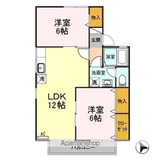 セジュール8たなか A【1階】の間取り