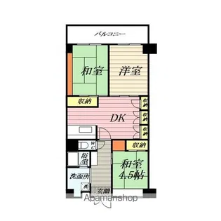 テレパレス横須賀【6階】の間取り