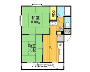 ヴェルドール長者【101号室】の間取り