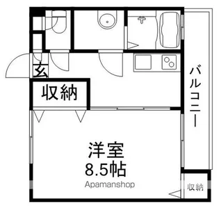 F・KハイムⅡ【1階】の間取り