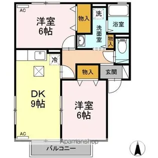 グリーンコート ABC【1階】の間取り