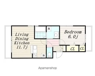 メルベーユⅢ【3階】の間取り