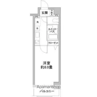 カスタリア野毛山【5階】の間取り