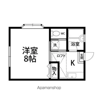 アルム蒲町【105号室】の間取り