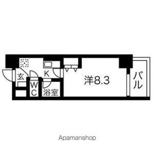 ヒルズ新栄2号館【9階】の間取り