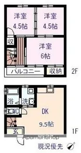 SRライフ多治米1・2【1階】の間取り