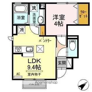 グレイス コート【1階】の間取り