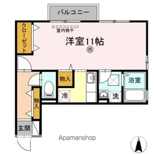 フェイバリット フラット B棟【2階】の間取り