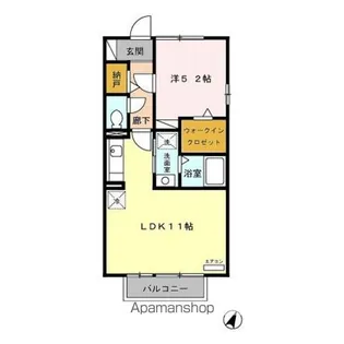パイン・ウォール【2階】の間取り