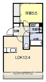 レーヴ新地【3階】の間取り