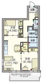 シニア限定 ヘーベルVILLAGE浦和本太【3階】の間取り