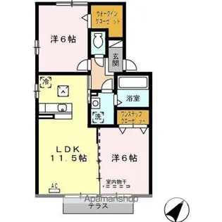 クレールメゾン C【1階】の間取り