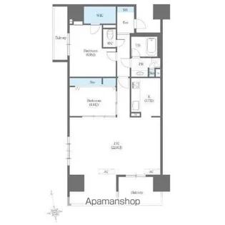 カスタリア伏見【13階】の間取り