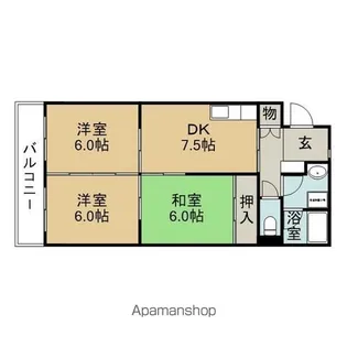 3DKの間取り画像