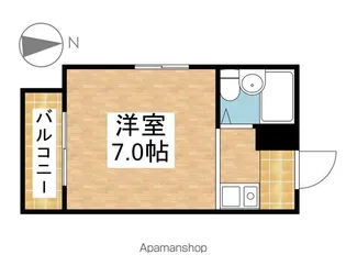 プリミエール鶴舞【203号室】の間取り