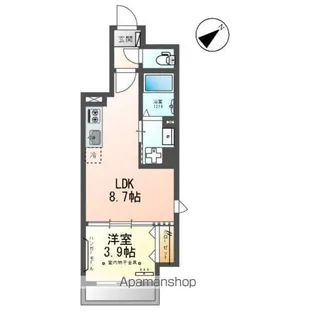 ピーニャ市川【4階】の間取り