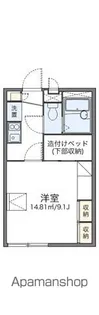 レオパレスコンフォール動橋【101号室】の間取り
