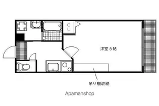 フラッティワレア【205号室】の間取り