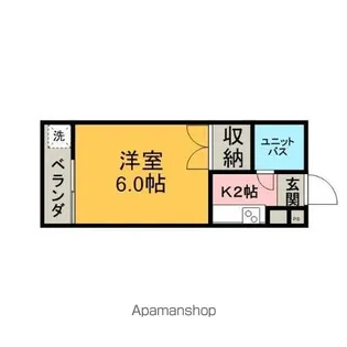 バードコールハイツ【202号室】の間取り