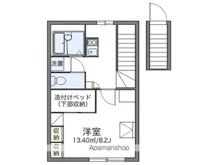 レオパレス泉3【207号室】の間取り