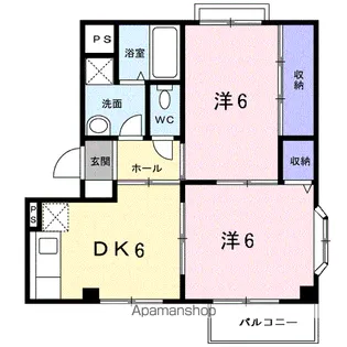 レジデンス田中Ⅱ【2階】の間取り