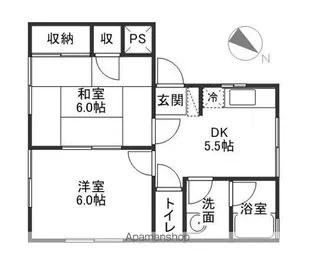 ミューズ瀬戸【1階】の間取り