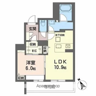 パストラール己斐中【1階】の間取り