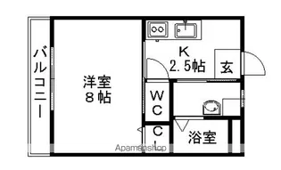ビラキャンポール【3階】の間取り