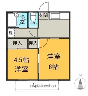 サンコーポ【202号室】の間取り