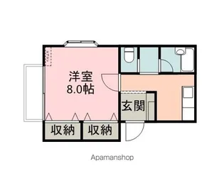 スカイハイツMM【1-D号室】の間取り