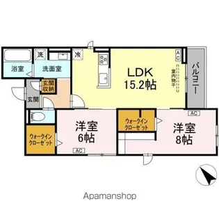 マリポーサ高畑B【3階】の間取り