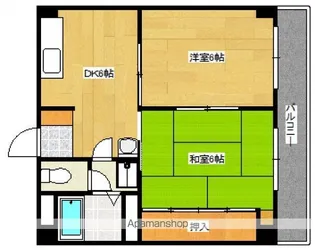 コーポなかの3【3階】の間取り