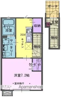 CASA LUMIERE【203号室】の間取り