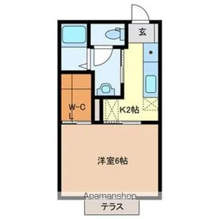 ミルキーウェイB【101号室号室】の間取り