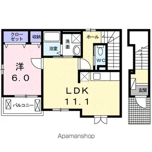 リヴェールⅣ【2階】の間取り