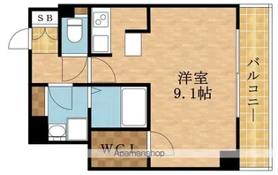 アドヴァンテージ守口【3階】の間取り