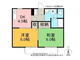 サンガーデンHIRABAYASHI【A102号室】の間取り