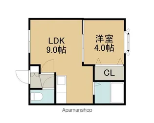 センチュリーK3【106号室】の間取り