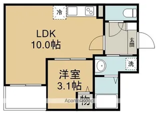 JACK YAKUSHI Ⅱ【1階】の間取り