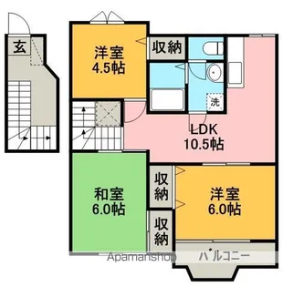 エンジェルハイツ高須【204号室】の間取り