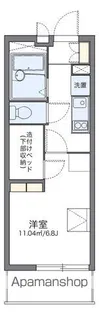 レオパレスエクセル御幣島【2階】の間取り