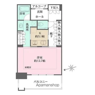 グラングリーン大阪THE NORTH RESIDENCE【5階】の間取り