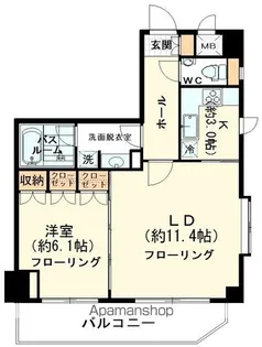 グランハイツ代々木【3階】の間取り