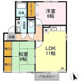 セジュール高瀬【2階】の間取り