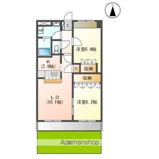 レヴィ イン リバー【1階】の間取り