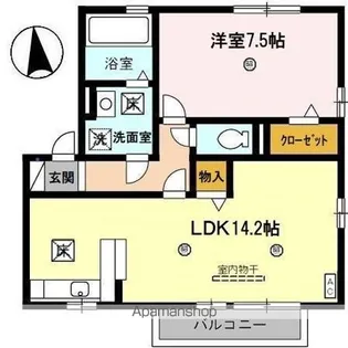 リビングタウン福 A棟【1階】の間取り
