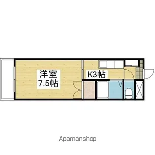ブルースカイ朝日ヶ丘【2階】の間取り