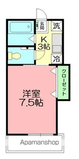ベルフォルト【1階】の間取り